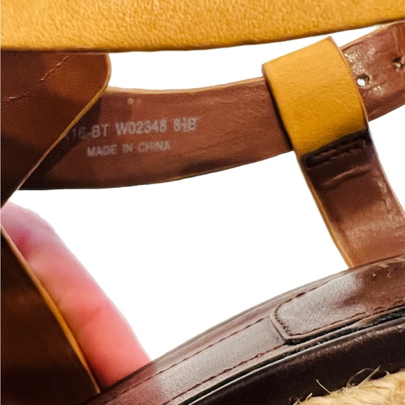 Cole Haan Leather Wedge Sandals - Picture 5 of 6